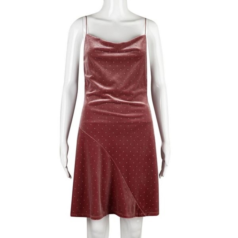 149- Speechless NWT Dusty Pink Spaghetti Strap Mini Dress, Size Small